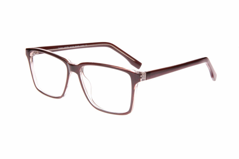 Visual Eyes Glasses BROWN/CRYSTAL / Frame Only / Frame Only CANNY VISION JACOB BROWN/CRYSTAL