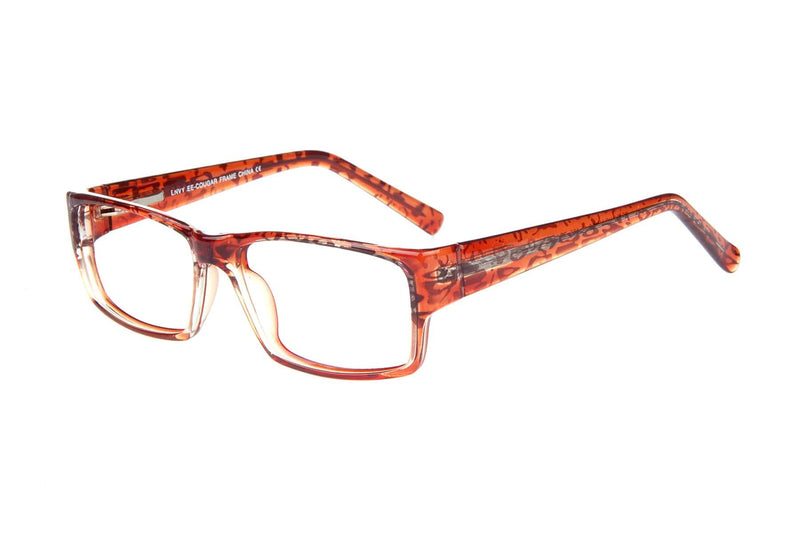 Visual Eyes Glasses BROWN / Frame Only / Clear Envy Cougar