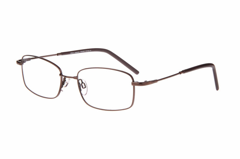 Visual Eyes Glasses BROWN / Frame Only / Clear Itech Adapter