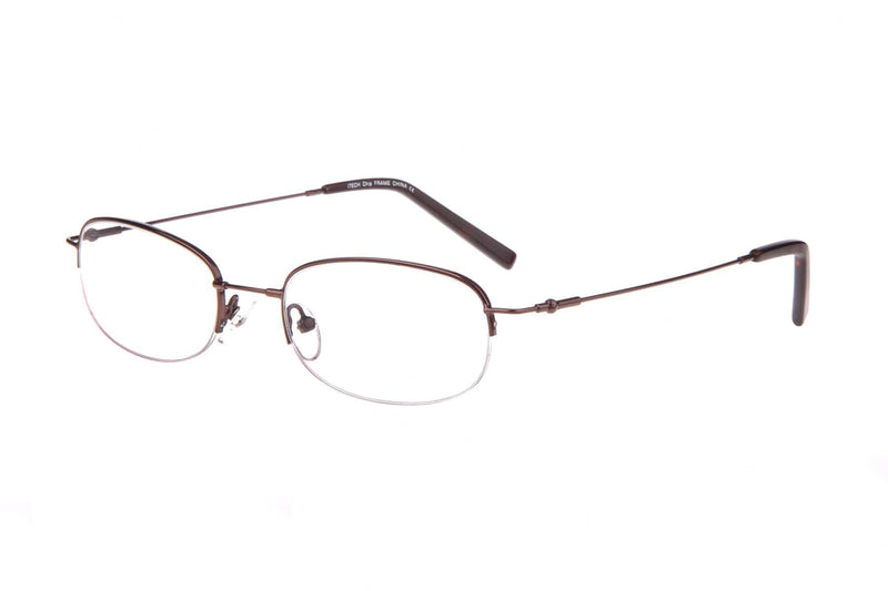 Visual Eyes Glasses BROWN / Frame Only / Clear Itech Chip