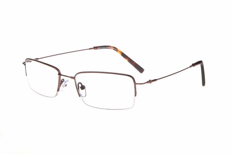 Visual Eyes Glasses BROWN / Frame Only / Clear Itech Circuit