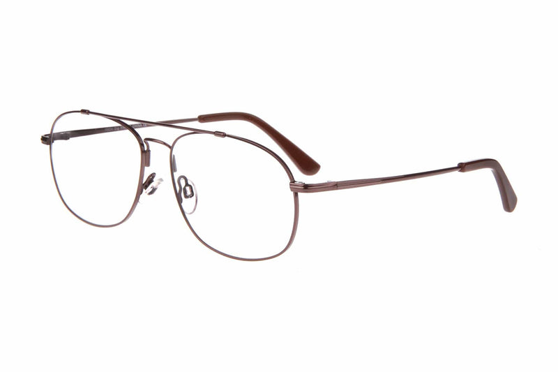 Visual Eyes Glasses BROWN / Frame Only / Clear Itech Gig