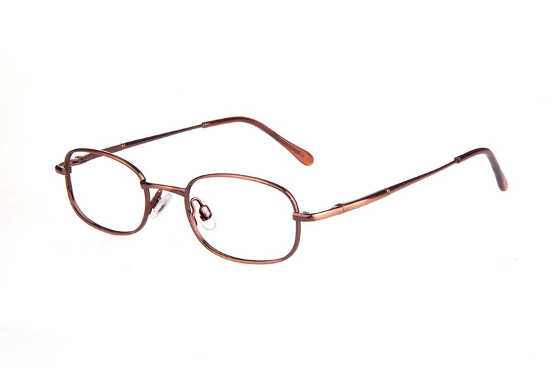 Visual Eyes Glasses BROWN / Frame Only / Clear LEGIT VISION ROCK