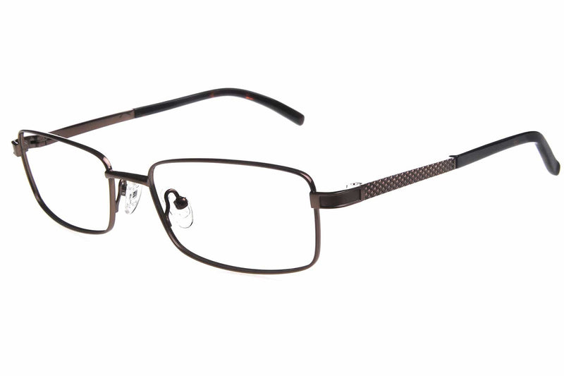 Visual Eyes Glasses BROWN / Frame Only / Clear Michael Adams 608