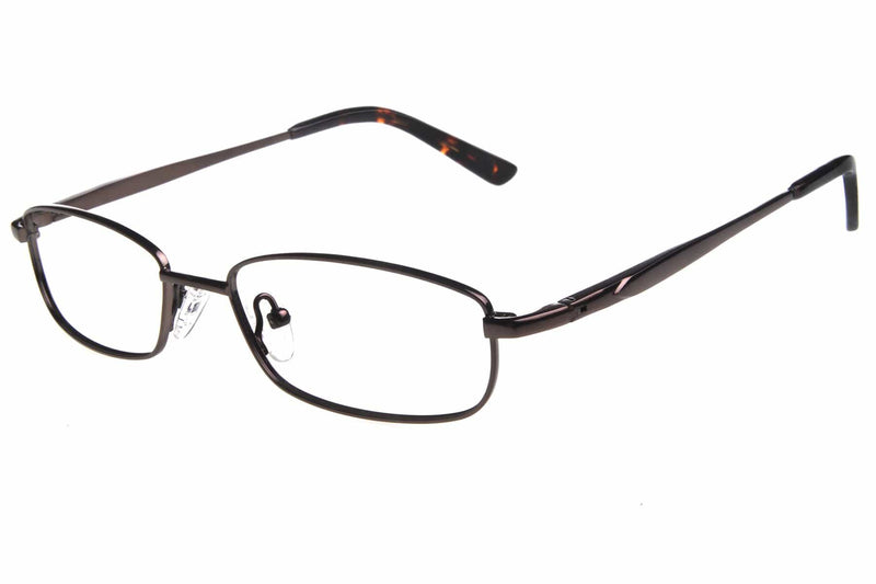 Visual Eyes Glasses BROWN / Frame Only / Clear Michael Adams 610