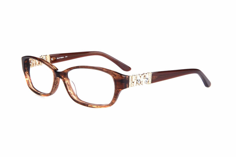 Visual Eyes Glasses BROWN / Frame Only / Clear Nicole Designs Paris