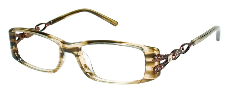 Visual Eyes Glasses BROWN / Frame Only / Clear Runway Couture 122