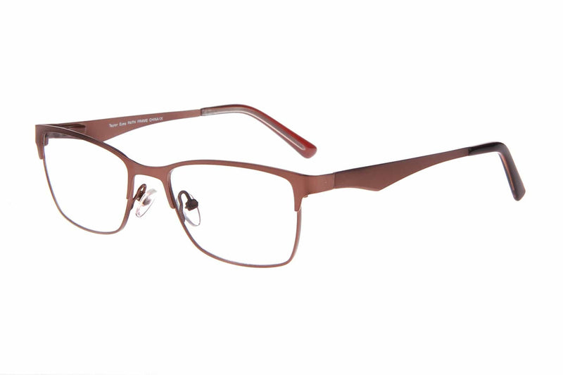 Visual Eyes Glasses BROWN / Frame Only / Clear Taylor Faith