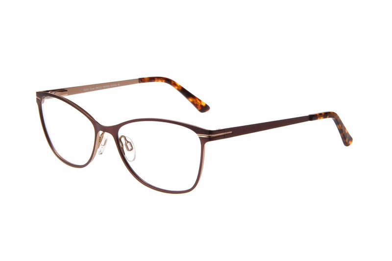 Visual Eyes Glasses BROWN / Frame Only / Clear Taylor Gayle