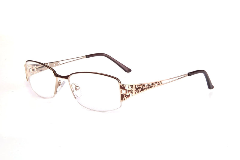 Visual Eyes Glasses Brown / Frame Only / Frame Only Blush Vision Rosa