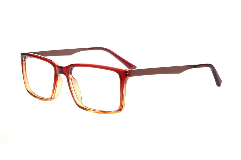 Visual Eyes Glasses BROWN-GRADIENT / Frame Only / Clear Runway 163