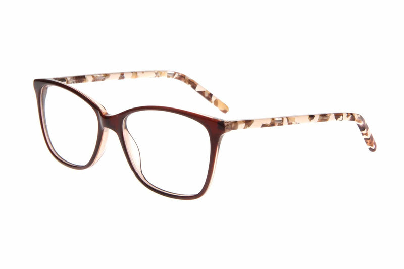 Visual Eyes Glasses BROWN MARBLE / Frame Only / Frame Only CHIC ADIE BROWN MARBLE