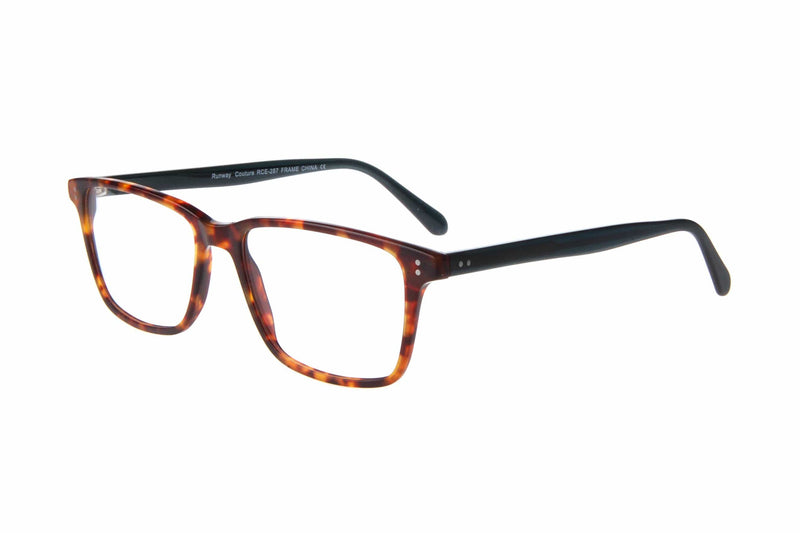 Visual Eyes Glasses BROWN-TORTOISE / Frame Only / Clear Runway Couture 287