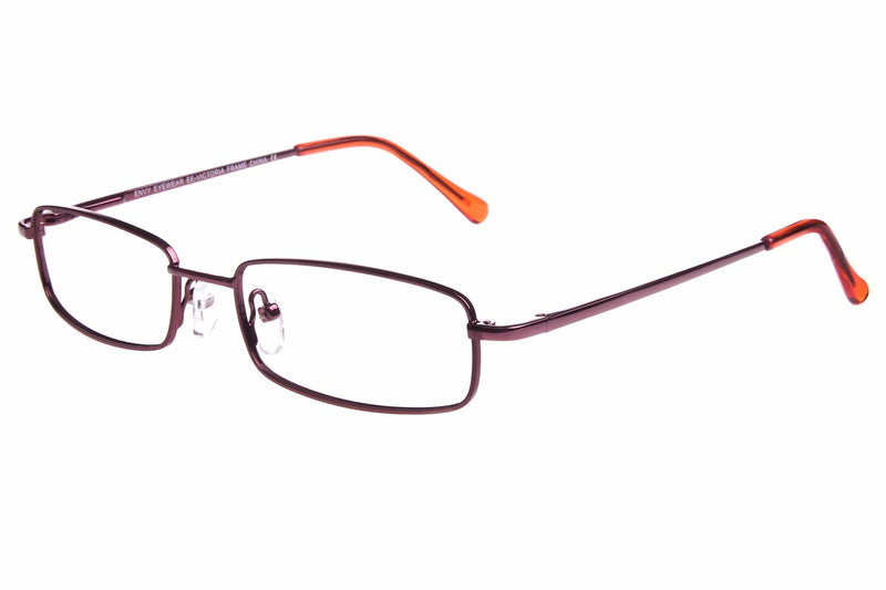 Visual Eyes Glasses BURGUNDY / Frame Only / Clear Envy Victoria