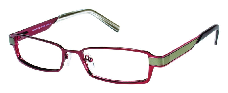 Visual Eyes Glasses BURGUNDY / Frame Only / Clear Runway 108