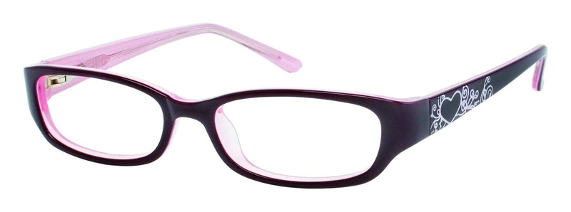 Visual Eyes Glasses BURGUNDY / Frame Only / Clear Runway Petite 5