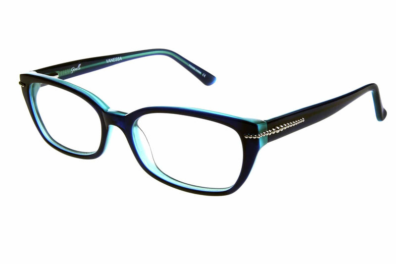 Visual Eyes Glasses DEEP-BLUE / Frame Only / Clear Gisselle Vanessa