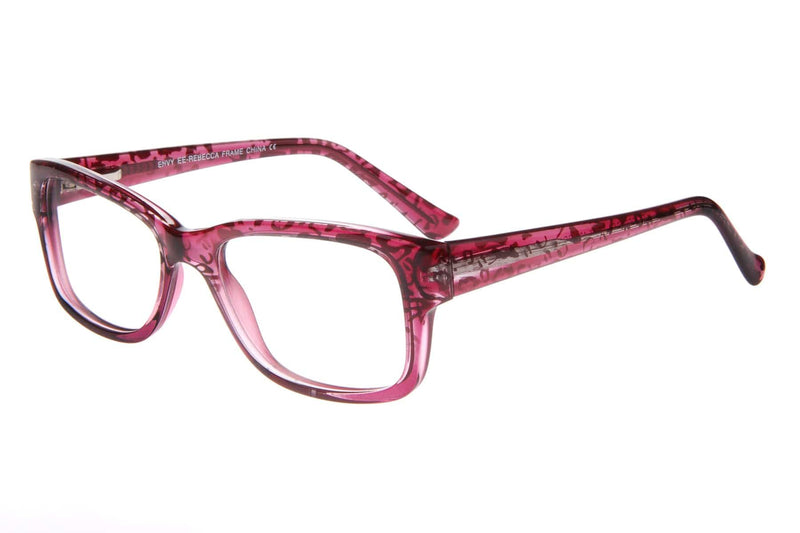 Visual Eyes Glasses GRAPE / Frame Only / Clear Envy Rebecca