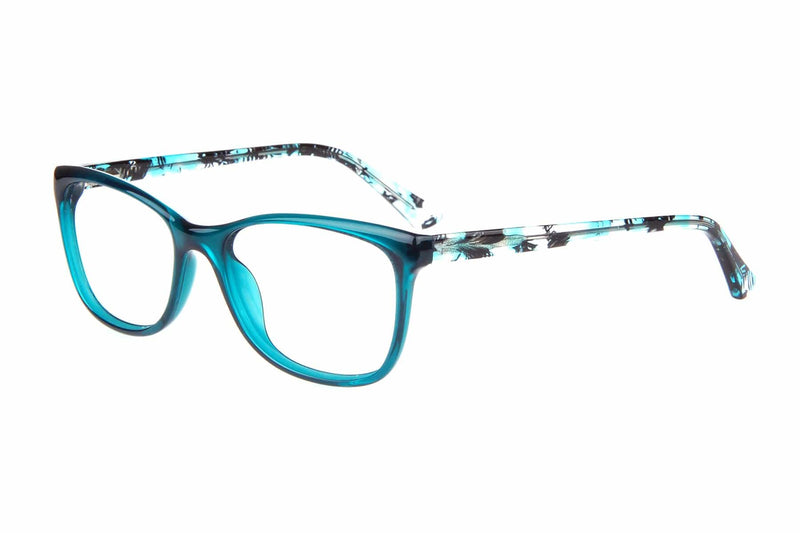 Visual Eyes Glasses GREEN / Frame Only / Clear Success Xpl Tina