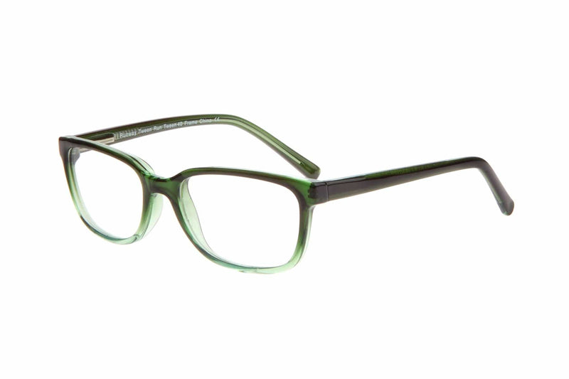 Visual Eyes Glasses GREEN-GRADIENT / Frame Only / Clear Runway Tween 40