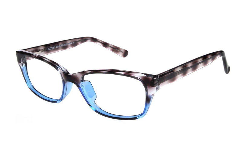 Visual Eyes Glasses GREY-BLUE / Frame Only / Clear Success 63