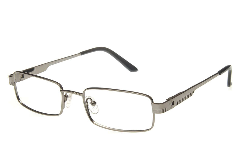 Visual Eyes Glasses GUN / Frame Only / Clear Michael Adams 603 Titanium