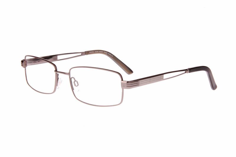 Visual Eyes Glasses GUN / Frame Only / Clear Michael Adams 604 Titanium