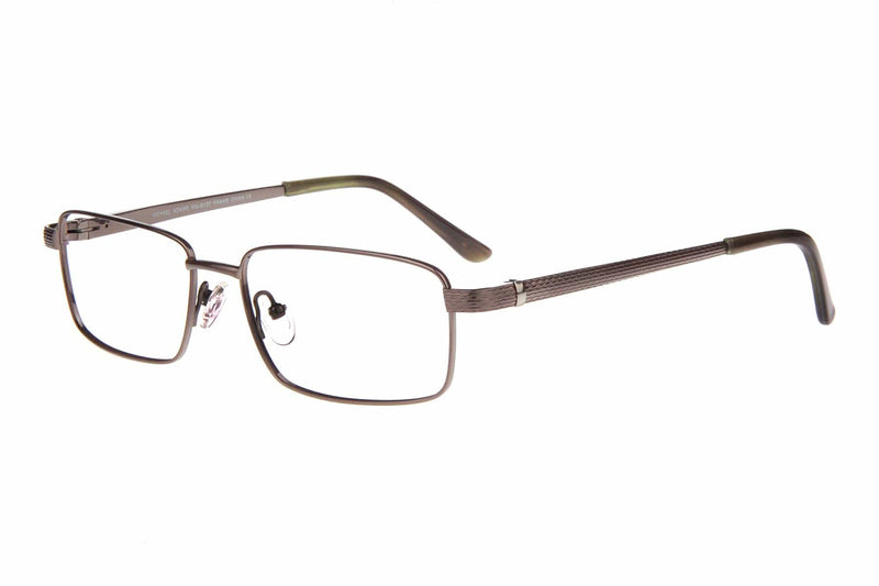 Visual Eyes Glasses GUN / Frame Only / Clear Michael Adams 615 Titanium