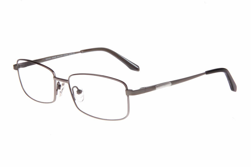 Visual Eyes Glasses GUNMETAL / Frame Only / Clear Michael Adams 619 Titanium