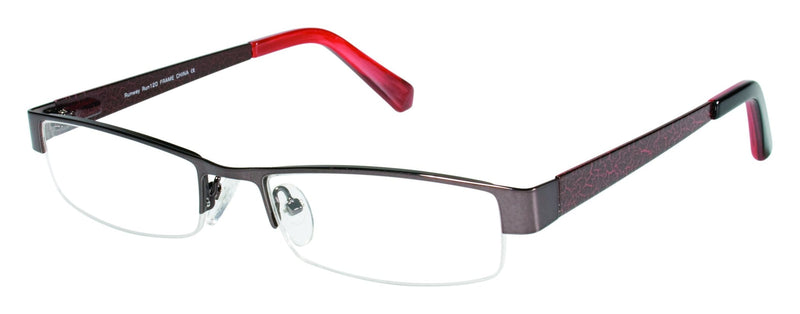 Visual Eyes Glasses GUNMETAL / Frame Only / Clear Runway 120