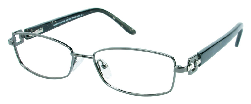 Visual Eyes Glasses GUNMETAL / Frame Only / Clear Runway Couture 220