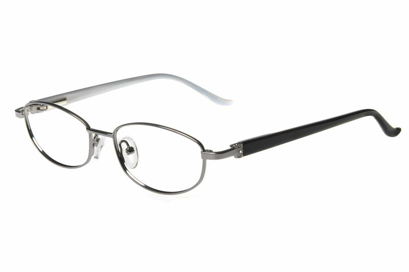 Visual Eyes Glasses GUNMETAL / Frame Only / Clear Runway Couture 251