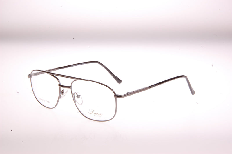 Visual Eyes Glasses GUNMETAL / Frame Only / Clear Success 377a