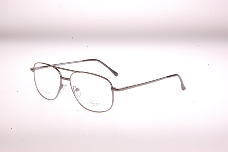 Visual Eyes Glasses GUNMETAL / Frame Only / Clear Success 380