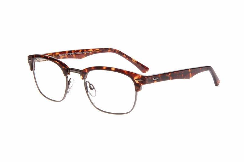 Visual Eyes Glasses HAVANA / Frame Only / Clear Editor Attorney