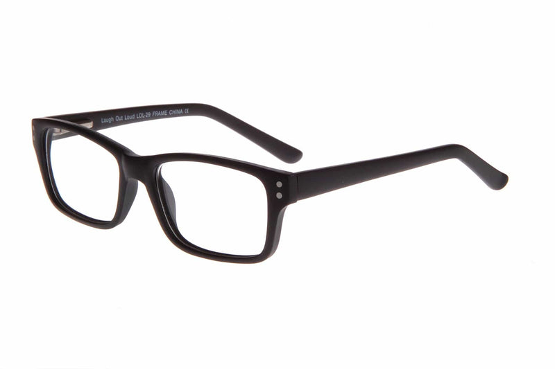 Visual Eyes Glasses MATT-BLACK / Frame Only / Clear Laugh Out Loud 29