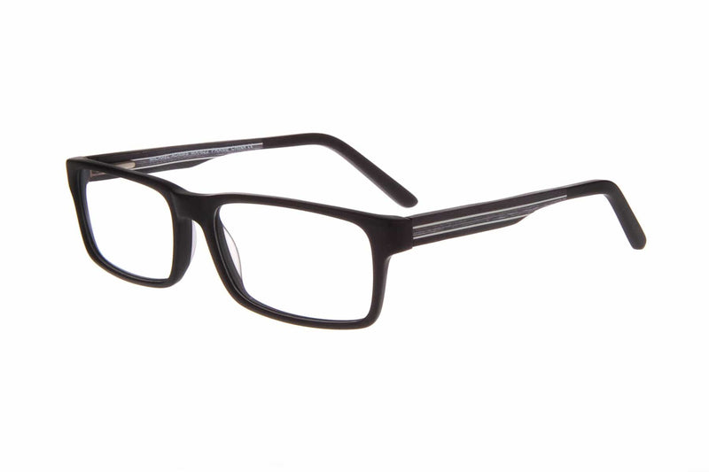 Visual Eyes Glasses MATT-BLACK / Frame Only / Clear Michael Adams 622