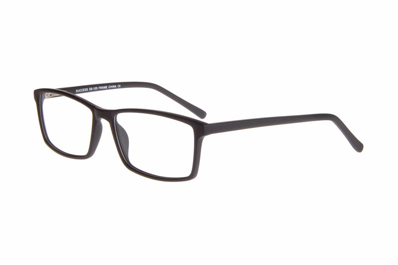 Visual Eyes Glasses MATT-BLACK / Frame Only / Clear Success 100