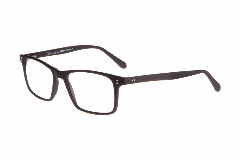 Visual Eyes Glasses MATT-BLACK / Frame Only / Clear Success 103