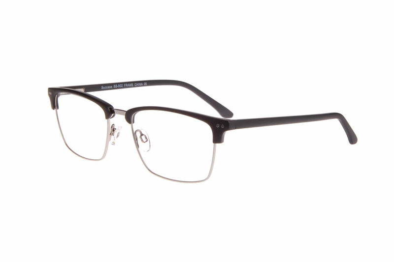 Visual Eyes Glasses MATT-BLACK / Frame Only / Clear Success 502