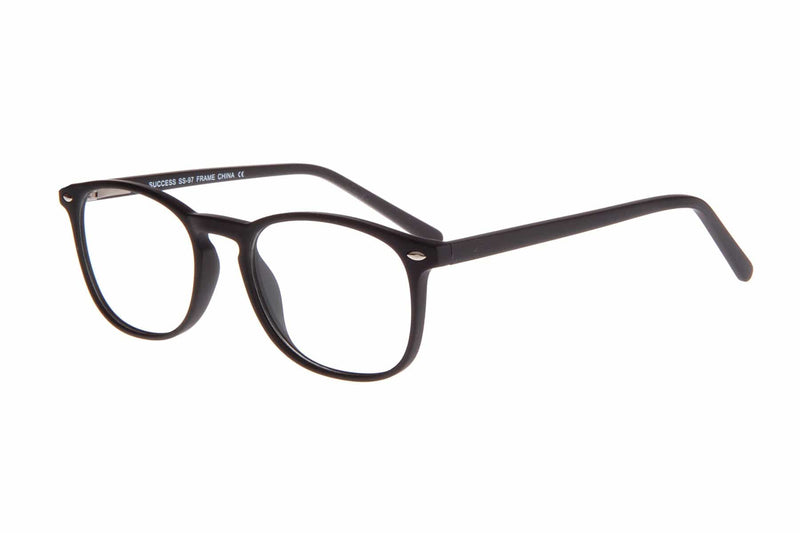 Visual Eyes Glasses MATT-BLACK / Frame Only / Clear Success 97