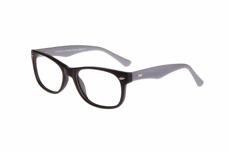 Visual Eyes Glasses MATT-BLACK-GREY / Frame Only / Clear HORIZON CRUISE