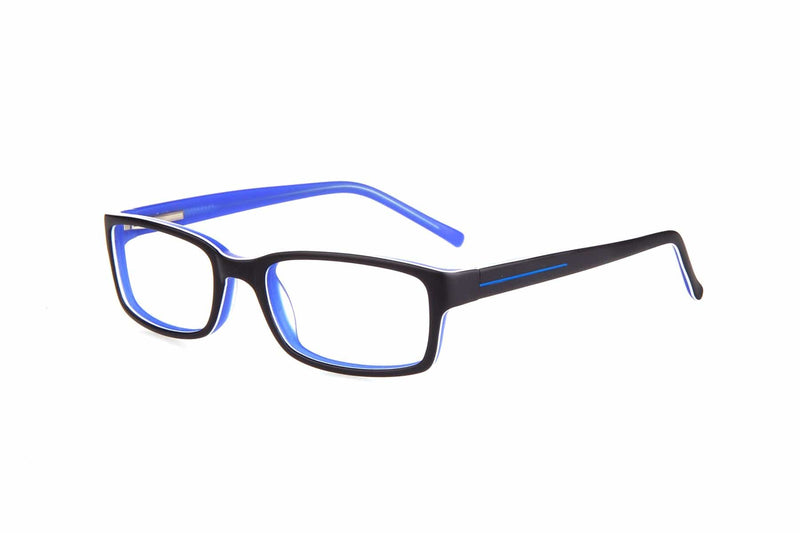 Visual Eyes Glasses MATT-BLUE / Frame Only / Clear Runway Tween 25