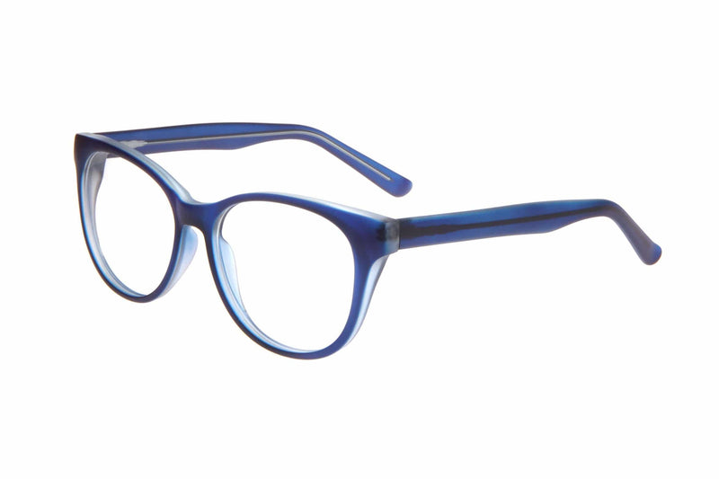 Visual Eyes Glasses MATT-BLUE / Frame Only / Clear Success 126