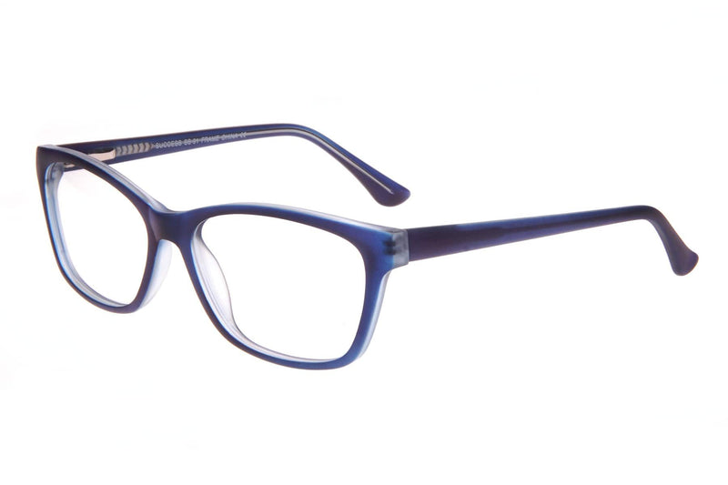 Visual Eyes Glasses MATT-BLUE / Frame Only / Clear Success 91