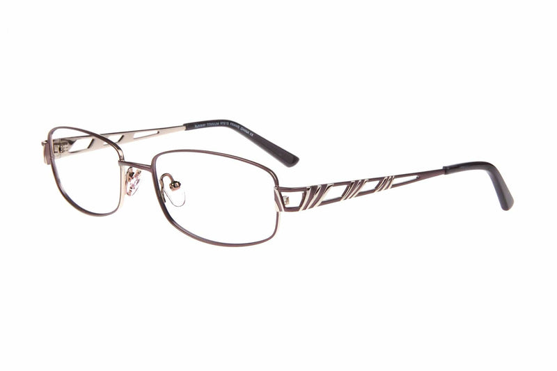 Visual Eyes Glasses MATT-GUN / Frame Only / Clear Runway Titanium 815