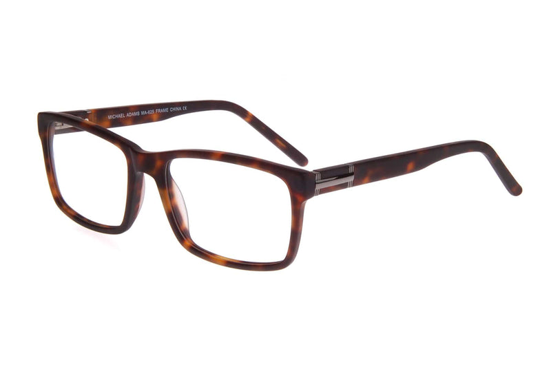 Visual Eyes Glasses MATT-TORTOISE / Frame Only / Clear Michael Adams 625