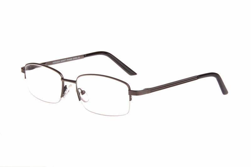 Visual Eyes Glasses PEWTER / Frame Only / Clear Horizon Adrift