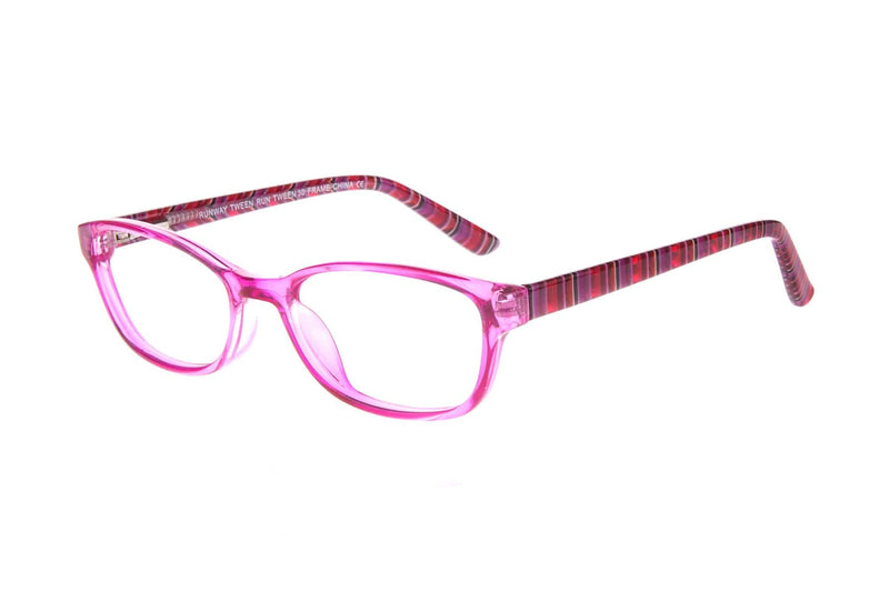 Visual Eyes Glasses PINK / Frame Only / Clear Runway Tween 30