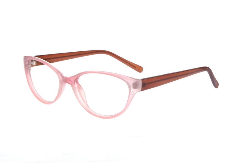 Visual Eyes Glasses PINK-FROST / Frame Only / Clear Success 78